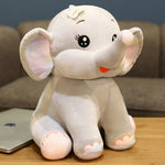 Jumbo Jolly Elephant Plush - Hops and Pops - Cute - Plushies - Kawaii - Elephant Plush - Happy Plush