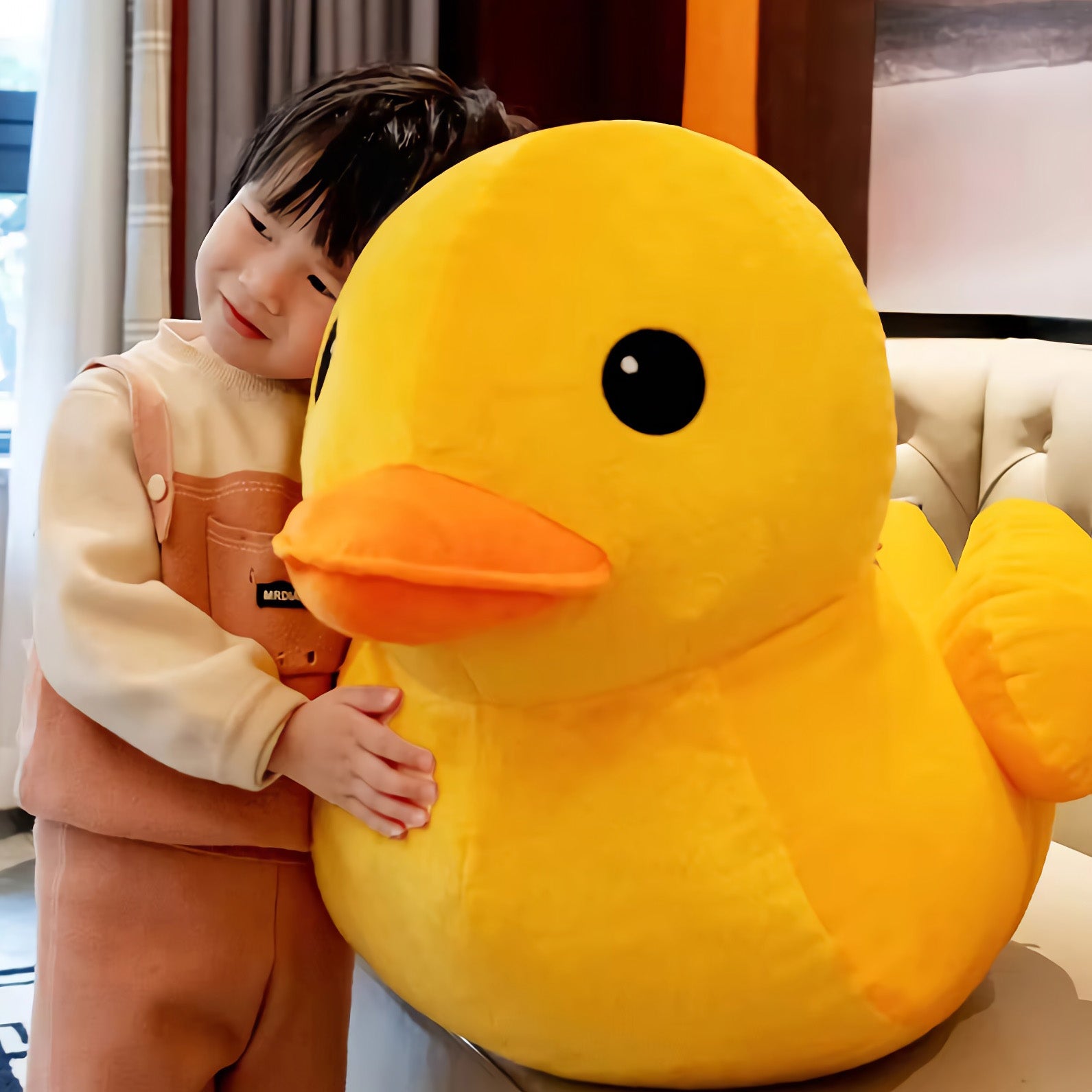 Jumbo Quack Buddy - Hops and Pops - Cute - Plushies - Kawaii - Duck Plush - Yellow