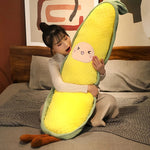 Kawaii Veggie Hug Buds Plush Pillows - Hops and Pops - Cute - Plushies - Kawaii - Vegetables Plush - Stuffed Animals