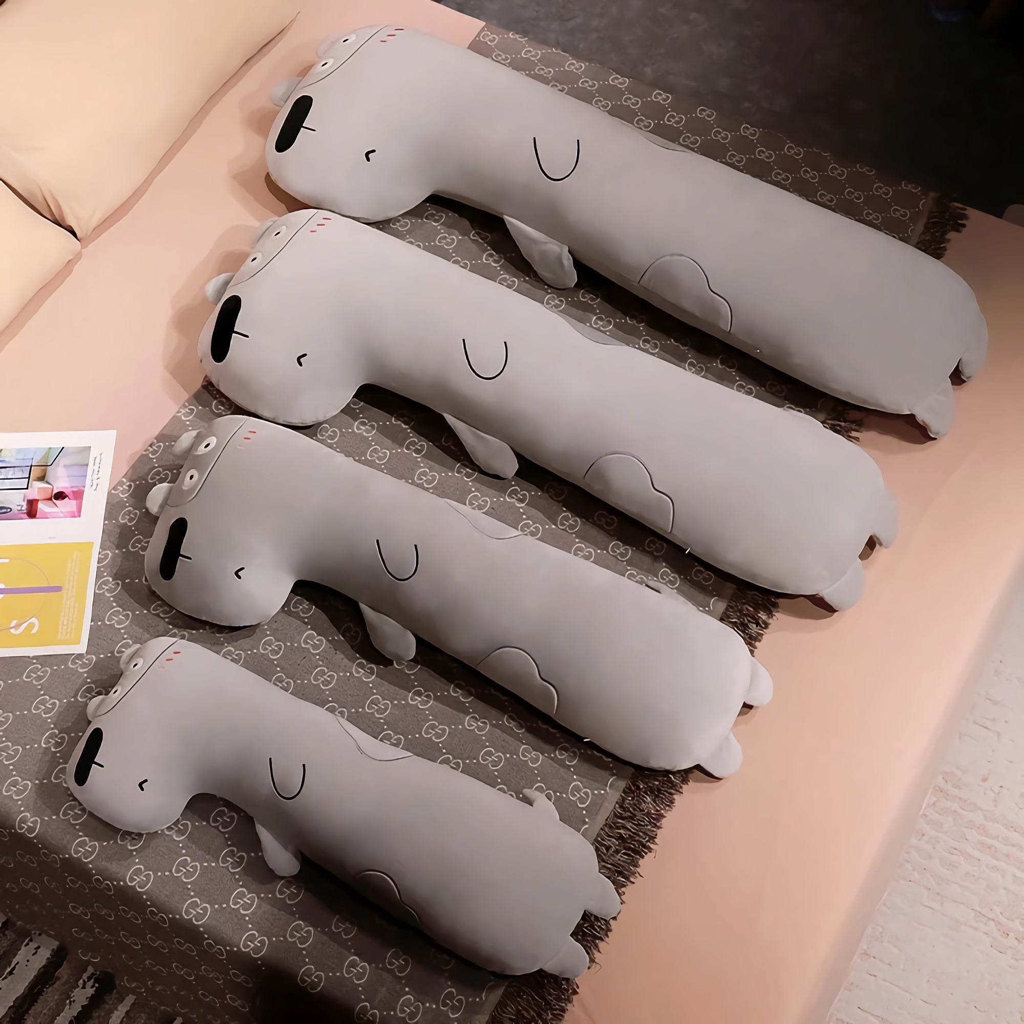 Lanky Pups Looong Plush Dog Pillows - Hops and Pops - Cute - Plushies - Kawaii - Stuffed Animals