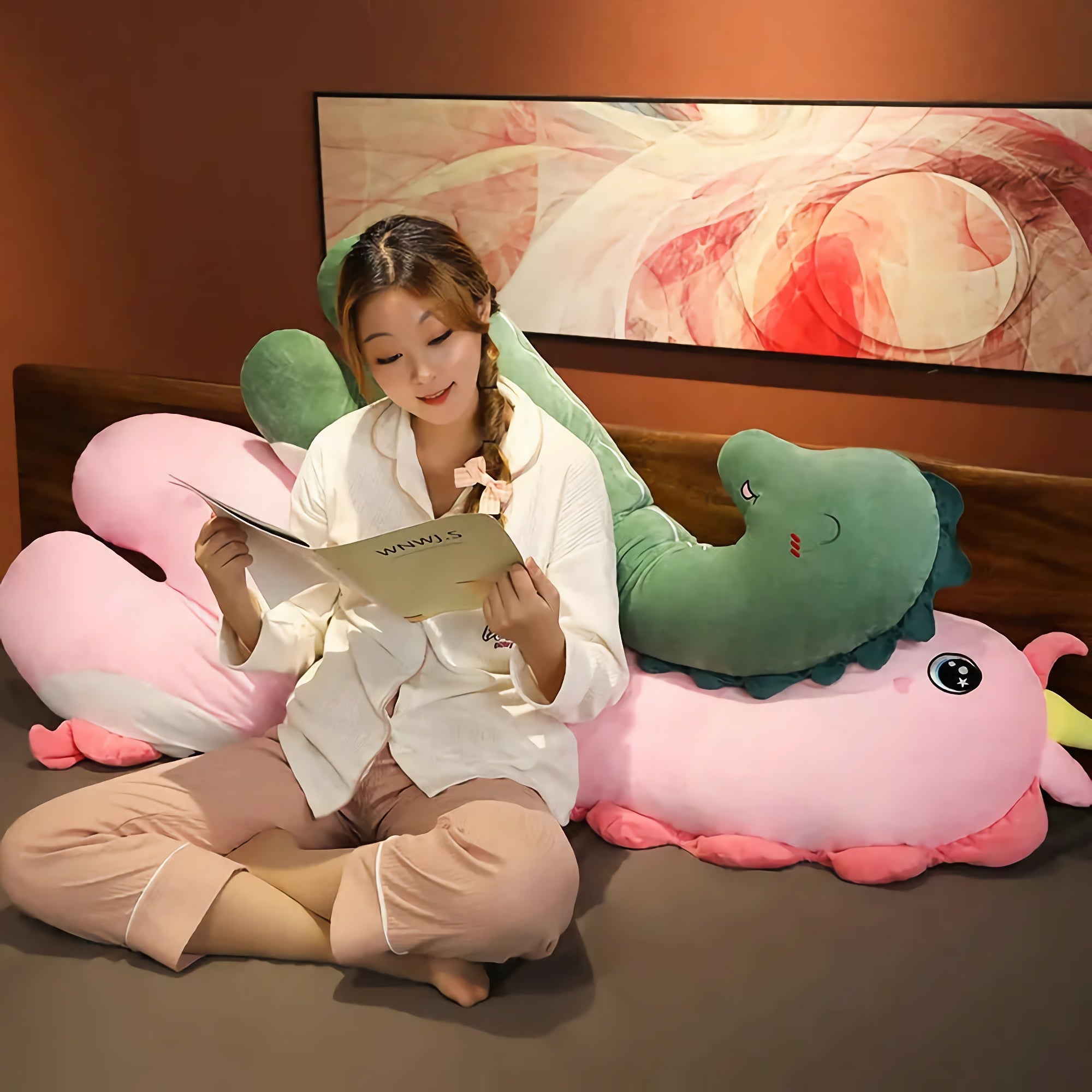 Lanky Snuggle Beasts Looong Plush Buddies - Hops and Pops - Cute - Plushies - Kawaii - Stuffed Animals
