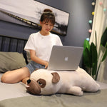 Lazy Pug Loaf Plush - Hops and Pops - Cute - Plushies - Kawaii - Dog Plush - Stuffed Animals