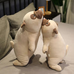 Lazy Pug Loaf Plush - Hops and Pops - Cute - Plushies - Kawaii - Dog Plush - Stuffed Animals
