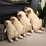 Lazy Pug Loaf Plush - Hops and Pops - Cute - Plushies - Kawaii - Dog Plush - Stuffed Animals