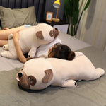 Lazy Pug Loaf Plush - Hops and Pops - Cute - Plushies - Kawaii - Dog Plush - Stuffed Animals