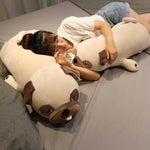 Lazy Pug Loaf Plush - Hops and Pops - Cute - Plushies - Kawaii - Dog Plush - Stuffed Animals