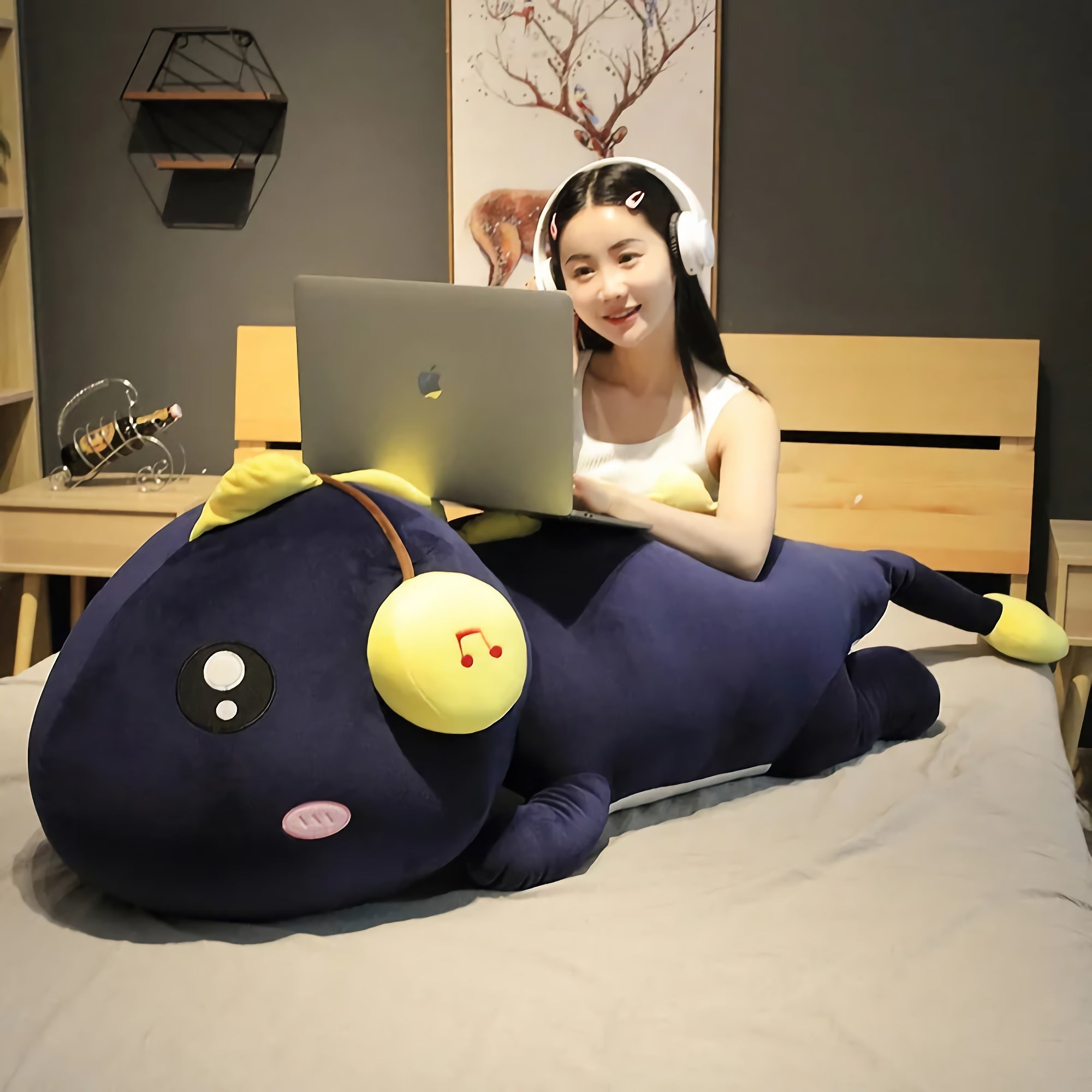 Lofi Looong Dino Plush - Hops and Pops - Cute - Plushies - Kawaii - Dinosaur Plush - Stuffed Animals