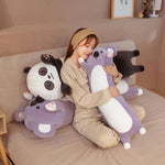 Long Panda & Koala Plush Pillows - Hops and Pops - Cute - Plushies - Kawaii - Shape: Long