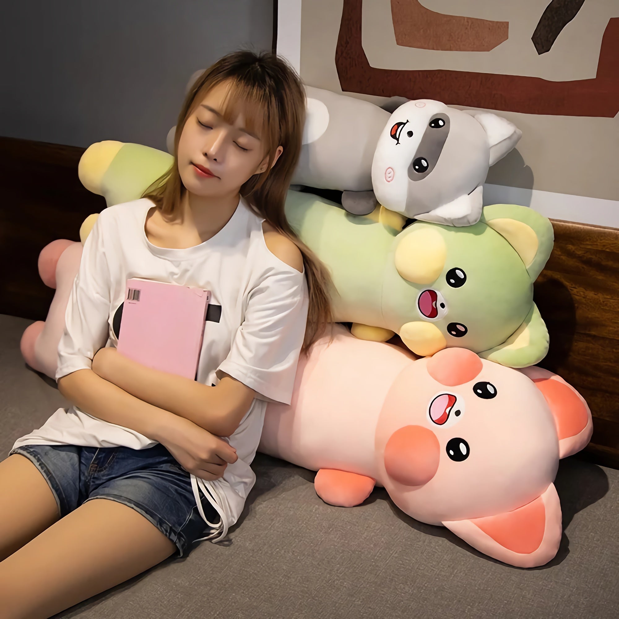Long Tail Buddies Looong Plushies - Hops and Pops - Cute - Plushies - Kawaii - Stuffed Animals