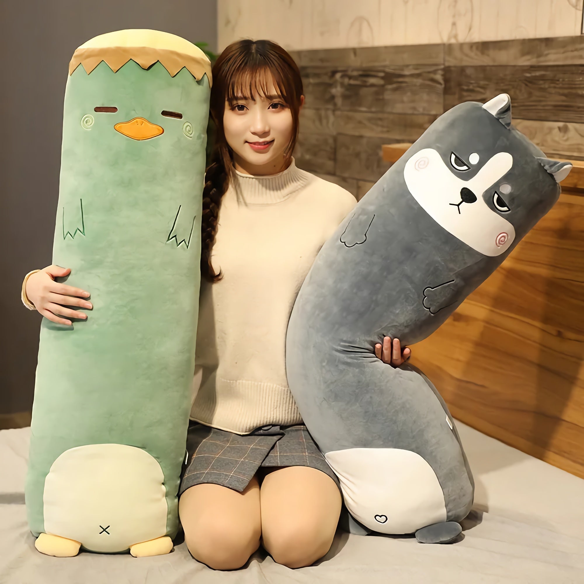 Loving Loaf Looong Plushies - Hops and Pops - Cute - Plushies - Kawaii - Size: Regular - Size: Big