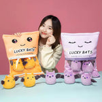 Lucky Bats Peekaboo Plush Set - Hops and Pops - Cute - Plushies - Kawaii - Bat Plush - Stuffed Animals
