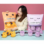 Lucky Bats Peekaboo Plush Set - Hops and Pops - Cute - Plushies - Kawaii - Bat Plush - Birds Plush