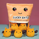 Lucky Bats Peekaboo Plush Set - Hops and Pops - Cute - Plushies - Kawaii - Bat Plush - Stuffed Animals