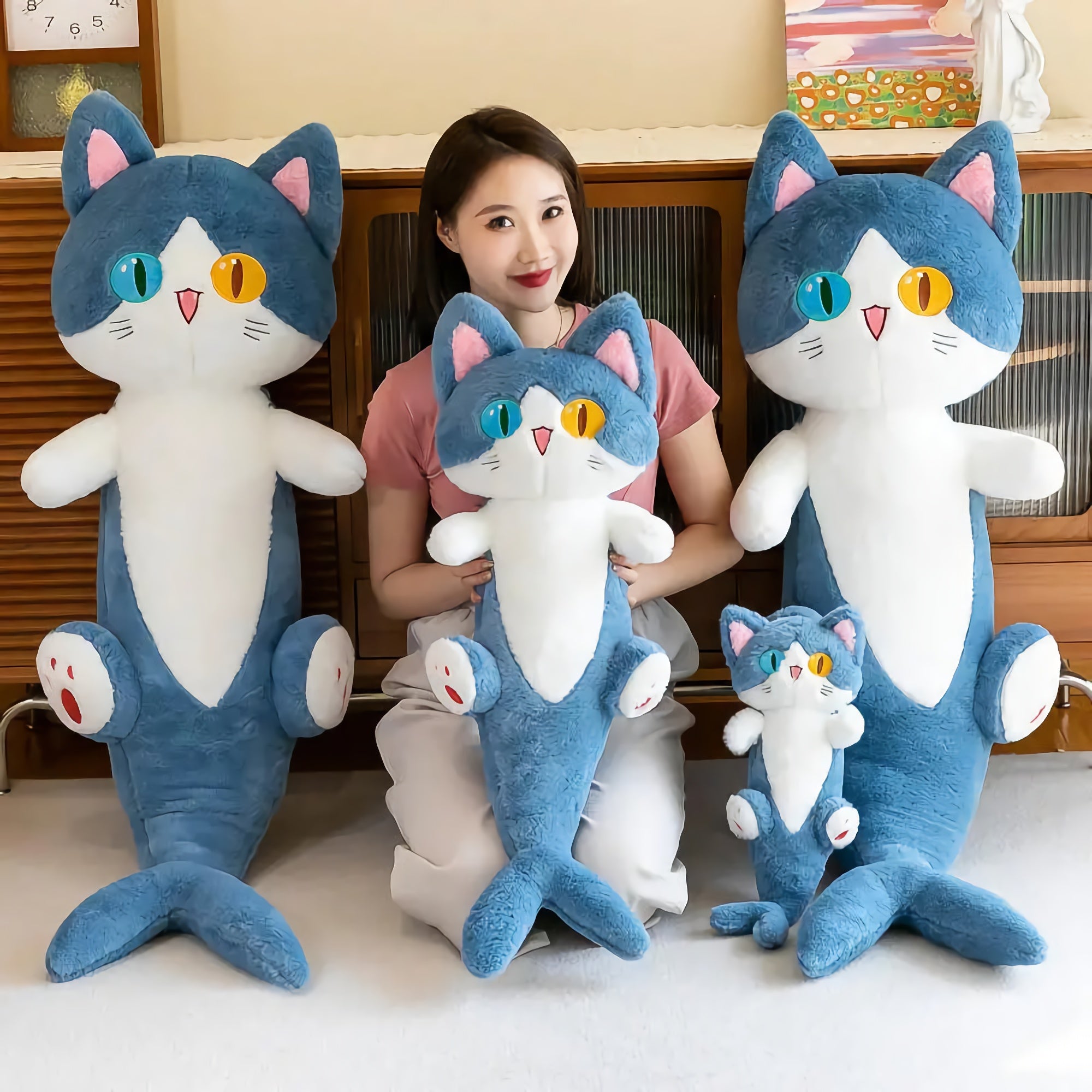 Meowrine, The Mystical Shark Cat Plush - Hops and Pops - Cute - Plushies - Kawaii - Cat Plush - Stuffed Animals
