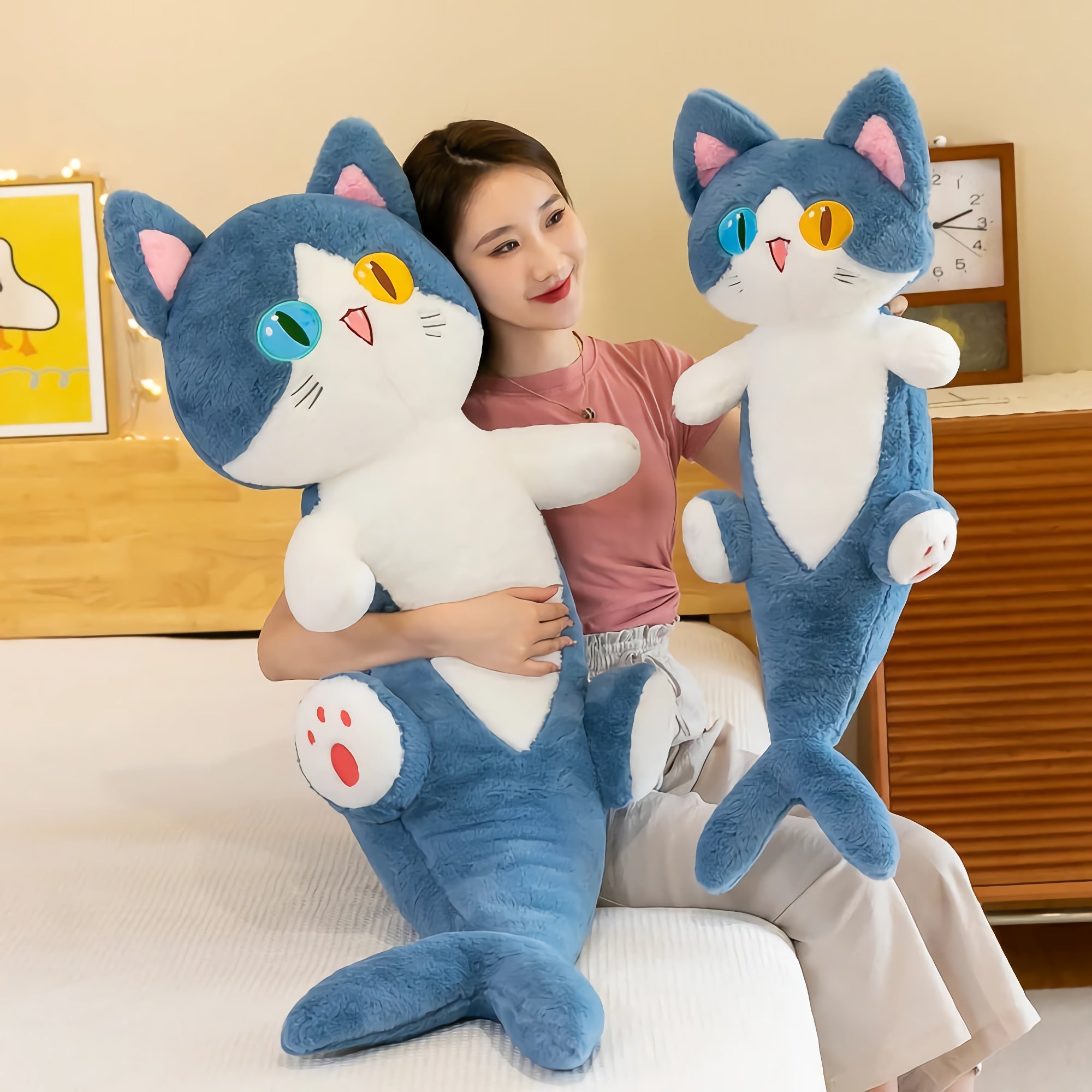 Meowrine, The Mystical Shark Cat Plush - Hops and Pops - Cute - Plushies - Kawaii - Cat Plush - Theme: Fantasy, Cartoonish