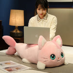 Mermeow Plush Magical Cat-Fish Pillow - Hops and Pops - Cute - Plushies - Kawaii - Stuffed Animals