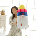 Milky Snuggle Bottle, Soft Plush Hug Buddy - Hops and Pops - Cute - Plushies - Kawaii - Sweets Plush - Stuffed Animals