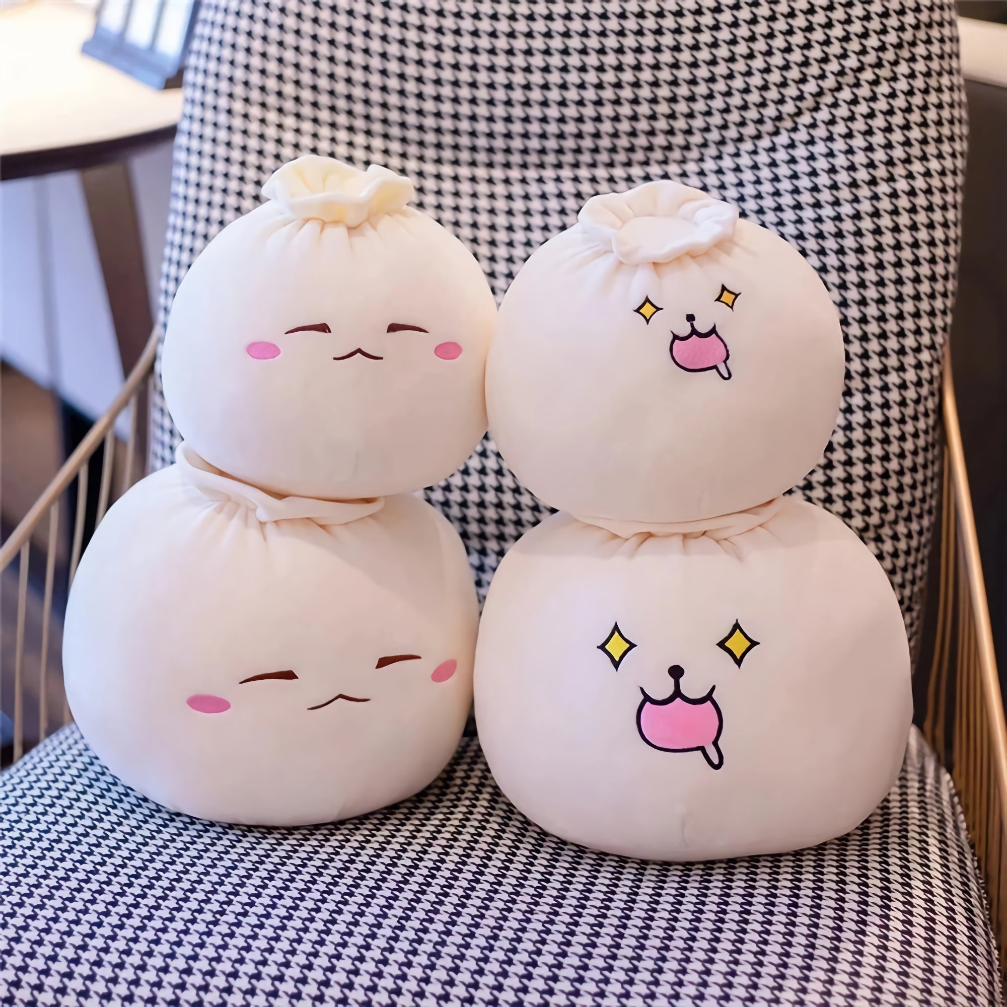Mochi Bao Buddies, Squishy Soup Dumpling Yummy Plushies - Hops and Pops - Cute - Plushies - Kawaii - Stuffed Animals
