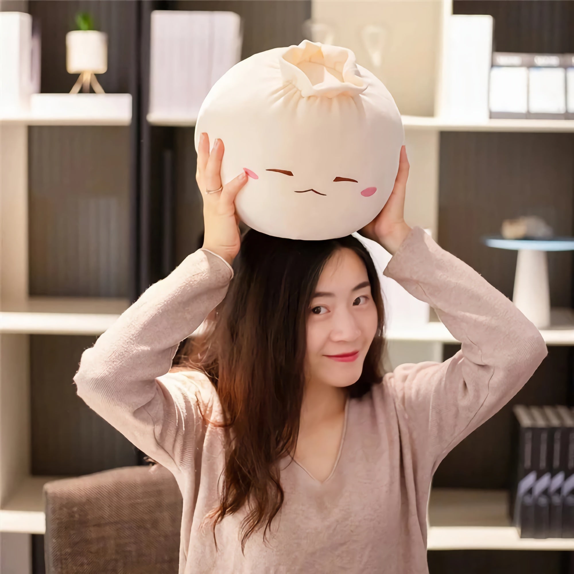 Mochi Bao Buddies, Squishy Soup Dumpling Yummy Plushies - Hops and Pops - Cute - Plushies - Kawaii - Shape: Round