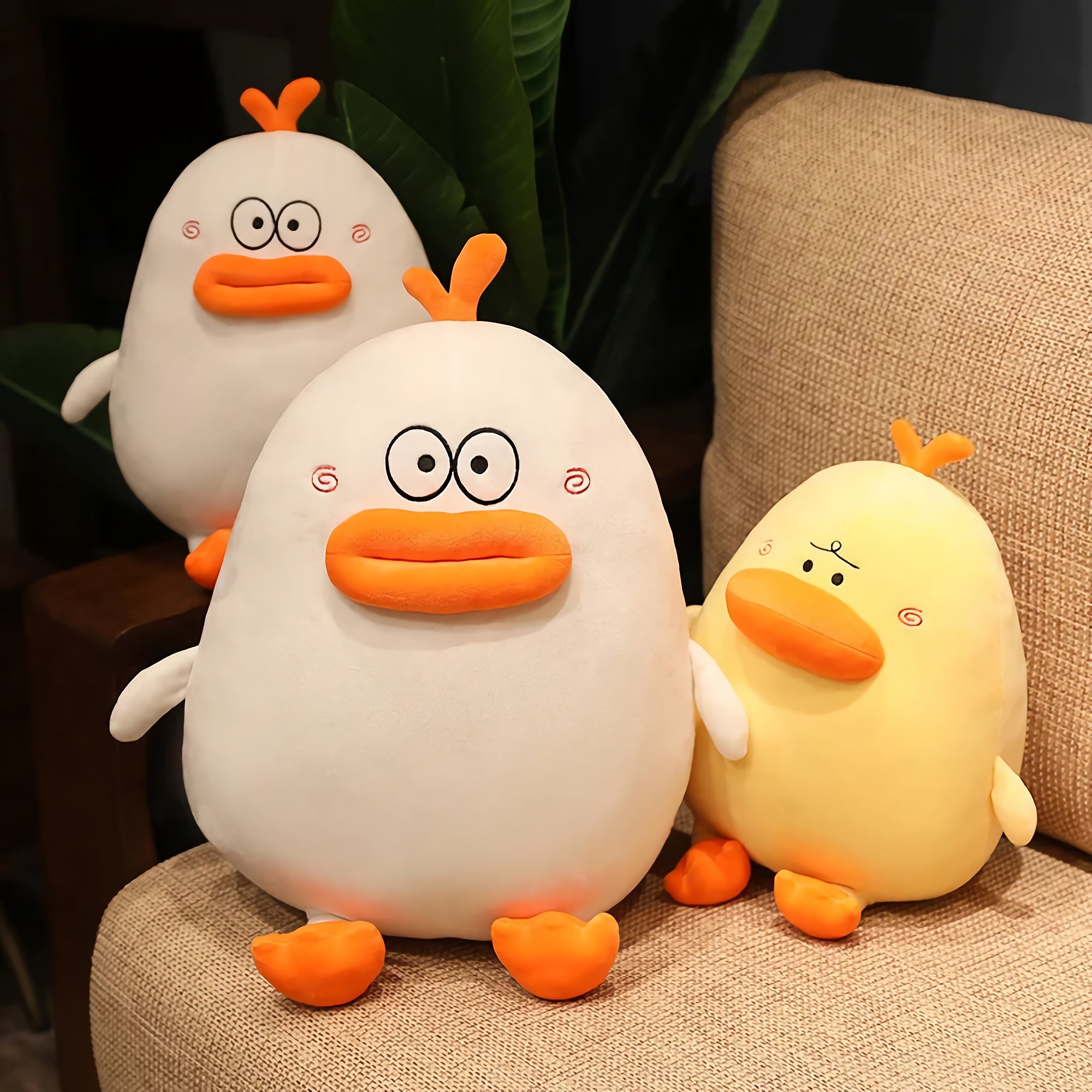 Mood Quack Expressive Duck Plushies - Hops and Pops - Cute - Plushies - Kawaii - Duck Plush - Stuffed Animals