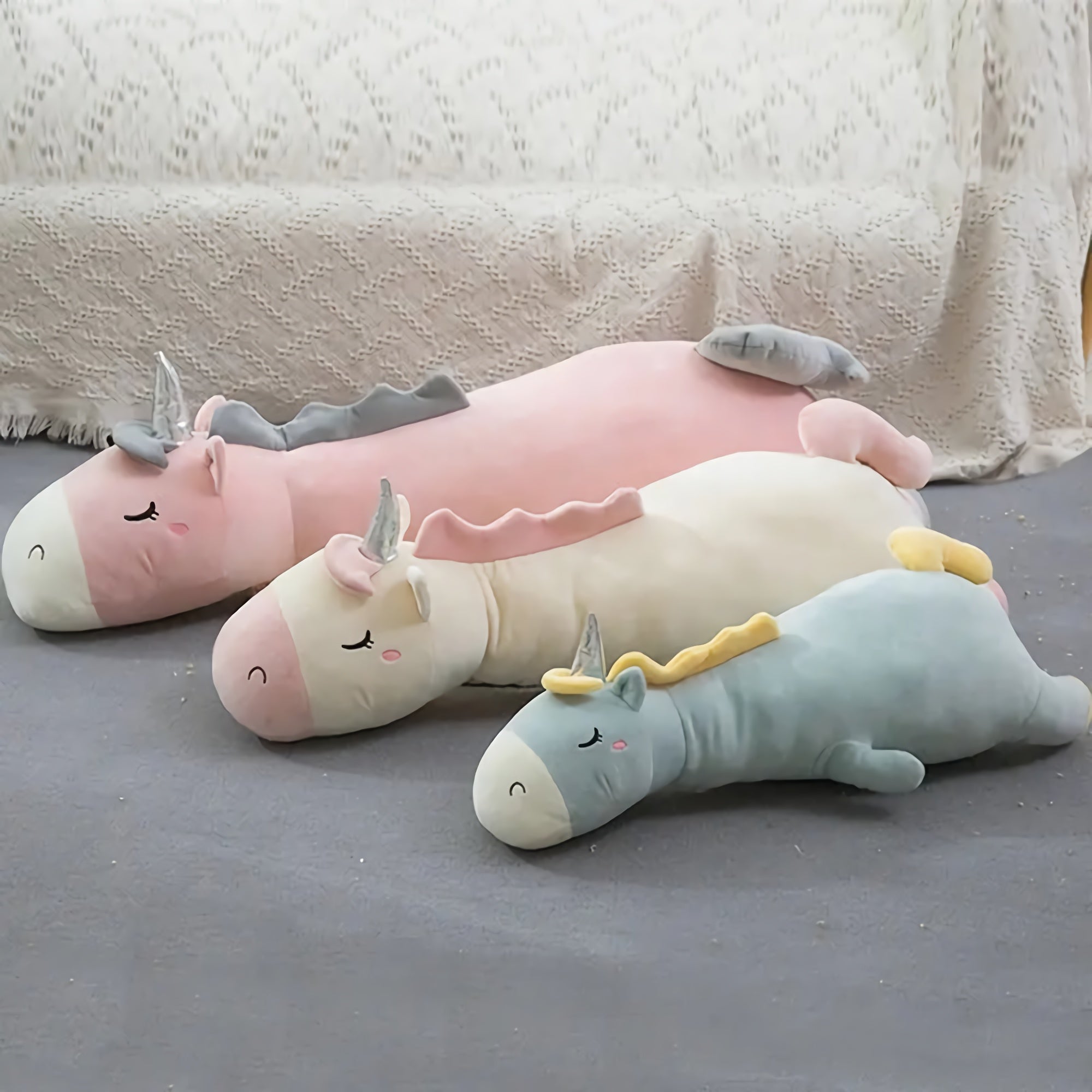 Moonmelt Unicorn Plushies - Hops and Pops - Cute - Plushies - Kawaii - Unicorn Plush - Sleepy Plush