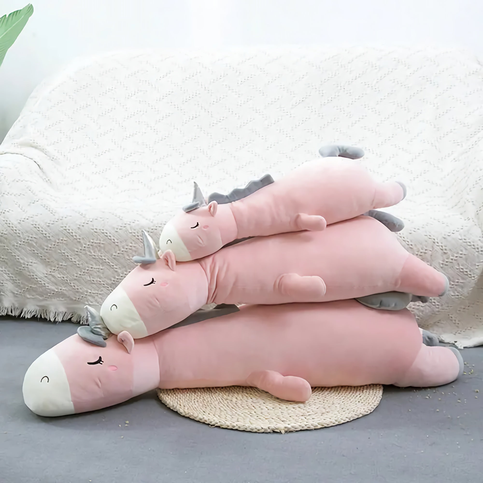 Moonmelt Unicorn Plushies - Hops and Pops - Cute - Plushies - Kawaii - Unicorn Plush - Sleeping Plush