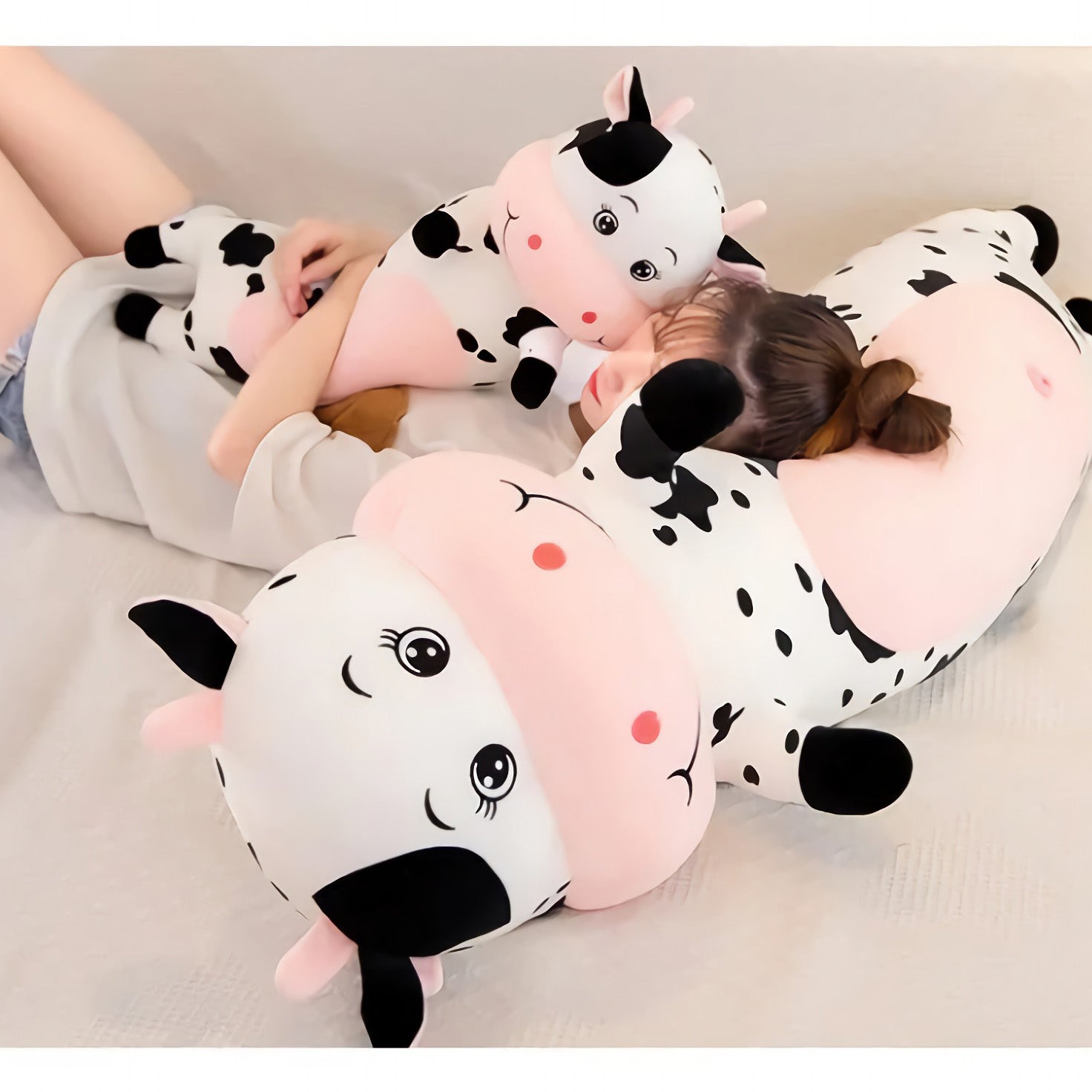 Moooodle Cow Plush Pillow - Hops and Pops - Cute - Plushies - Kawaii - Cow Plush - Stuffed Animals
