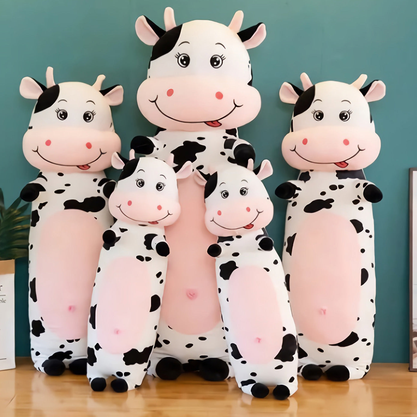 Moooodle Cow Plush Pillow - Hops and Pops - Cute - Plushies - Kawaii - Cow Plush - Stuffed Animals