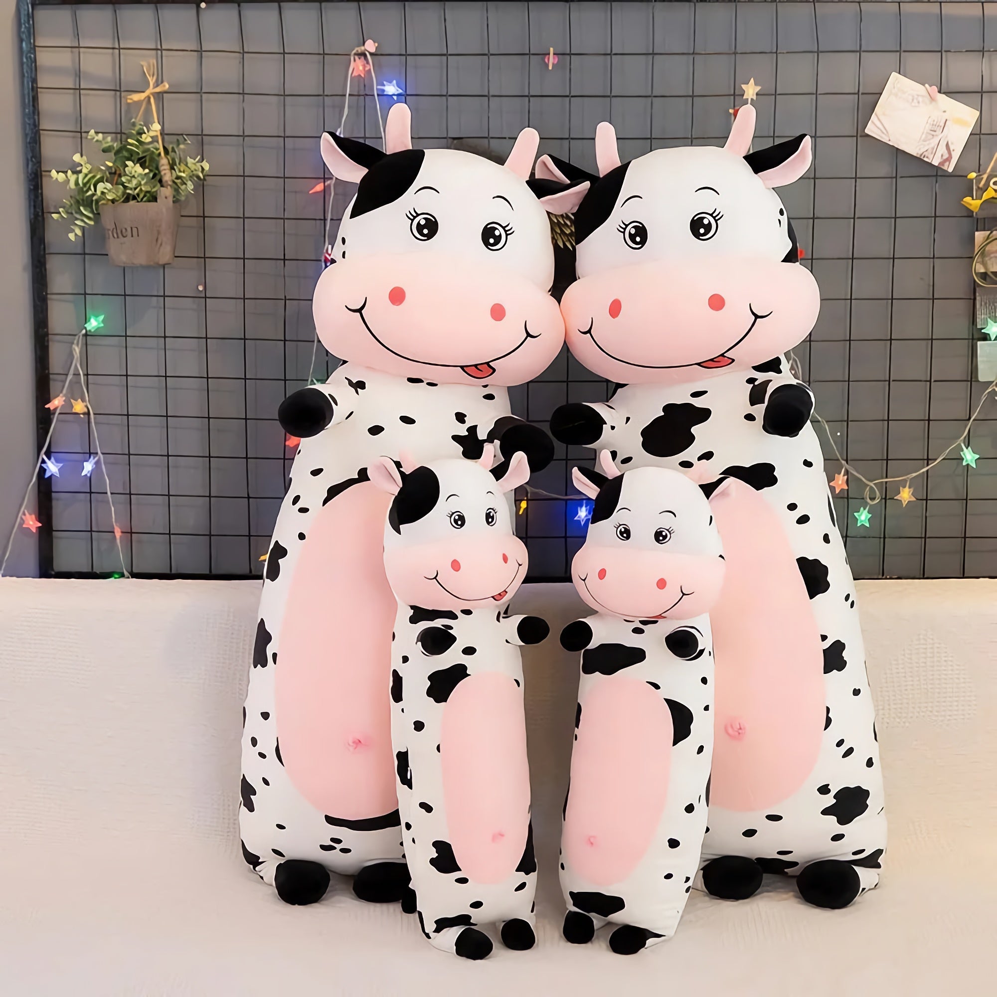 Moooodle Cow Plush Pillow - Hops and Pops - Cute - Plushies - Kawaii - Cow Plush - Stuffed Animals