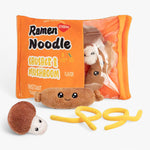 Orange Ramen Sausage & Mushroom Peeakaboo Plush Set - Hops and Pops - Cute - Plushies - Kawaii - Theme: Food-Inspired