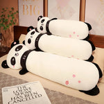 Panda Cuddle Plush Bolster Pillow - Hops and Pops - Cute - Plushies - Kawaii - Panda Plush - Stuffed Animals