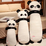 Panda Cuddle Plush Bolster Pillow - Hops and Pops - Cute - Plushies - Kawaii - Panda Plush - Stuffed Animals