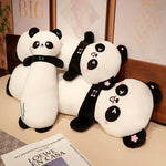 Panda Cuddle Plush Bolster Pillow - Hops and Pops - Cute - Plushies - Kawaii - Panda Plush - Stuffed Animals