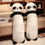Panda Cuddle Plush Bolster Pillow - Hops and Pops - Cute - Plushies - Kawaii - Panda Plush - Stuffed Animals