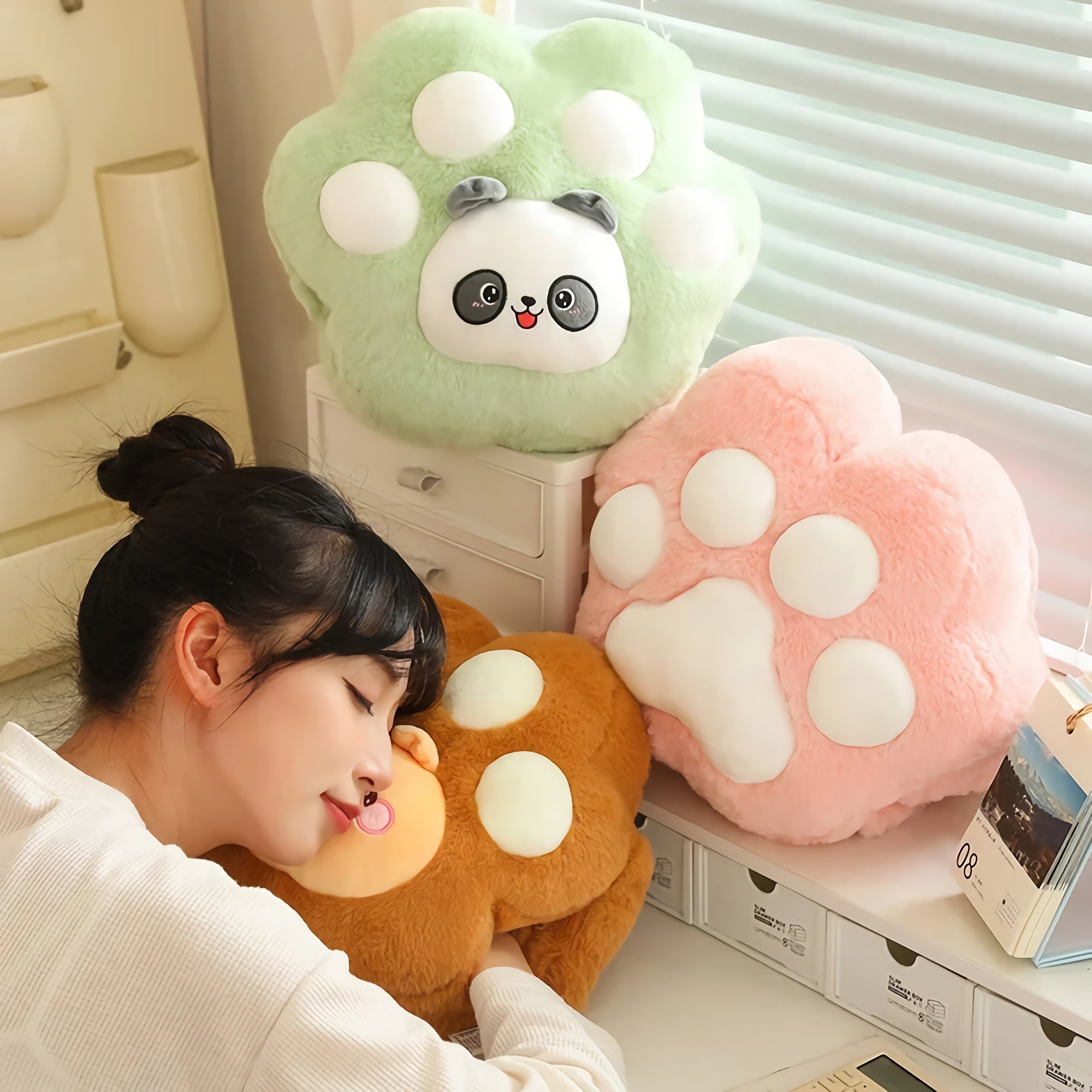 Pawfect Plush 3-in-1 Hand Warmer & Blanket Set - Hops and Pops - Cute - Plushies - Kawaii - Stuffed Animals
