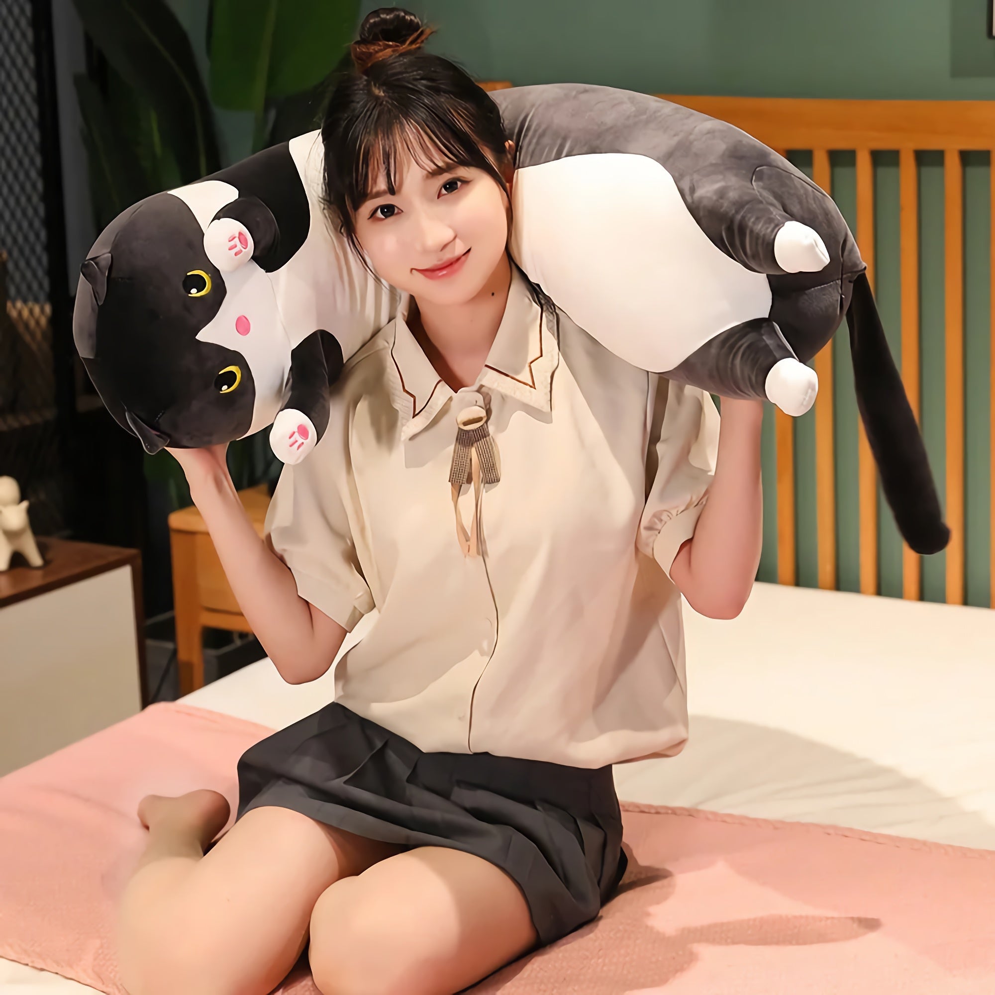 Paws Up! Looong Cat Plushies - Hops and Pops - Cute - Plushies - Kawaii - Cat Plush - Stuffed Animals