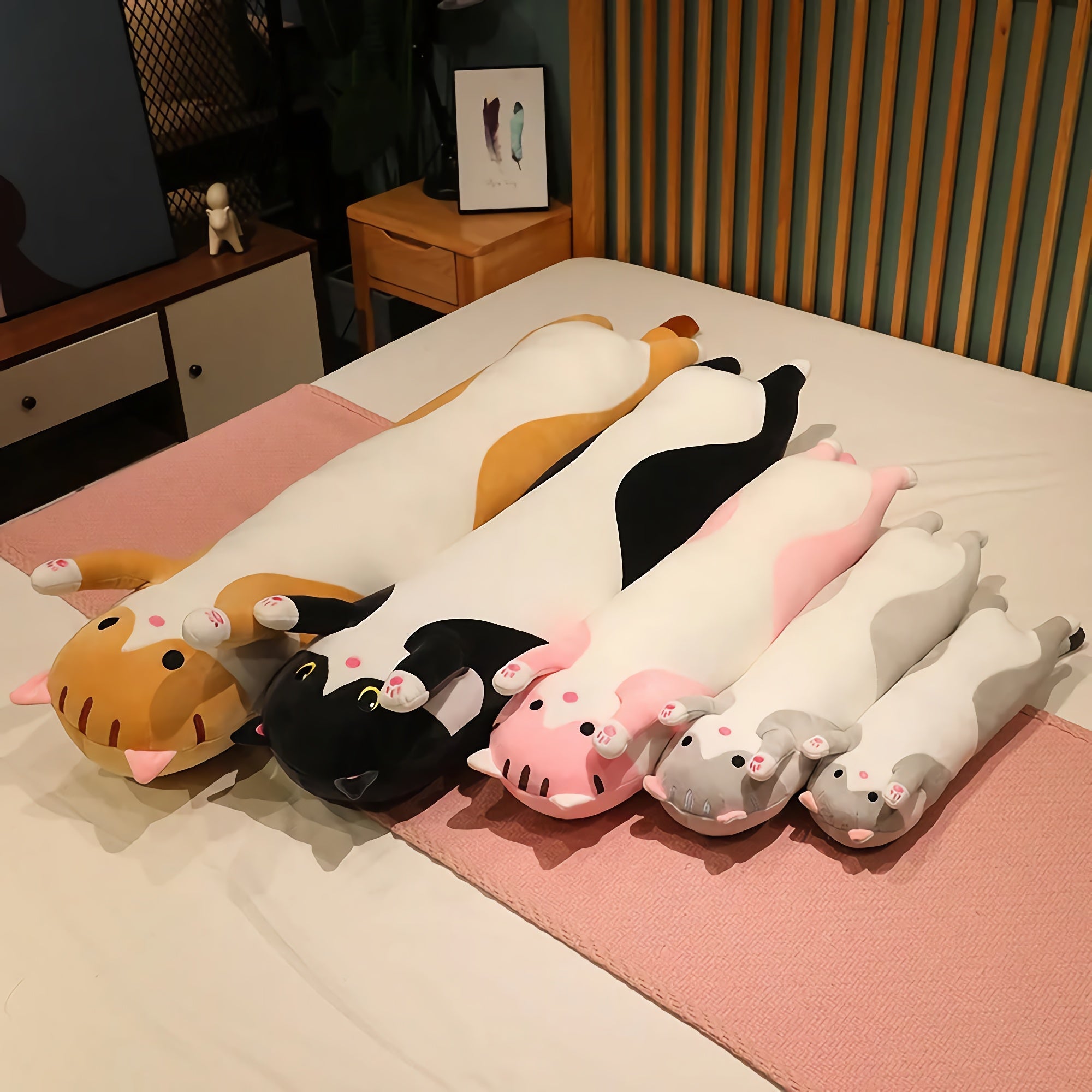 Paws Up! Looong Cat Plushies - Hops and Pops - Cute - Plushies - Kawaii - Cat Plush - Stuffed Animals