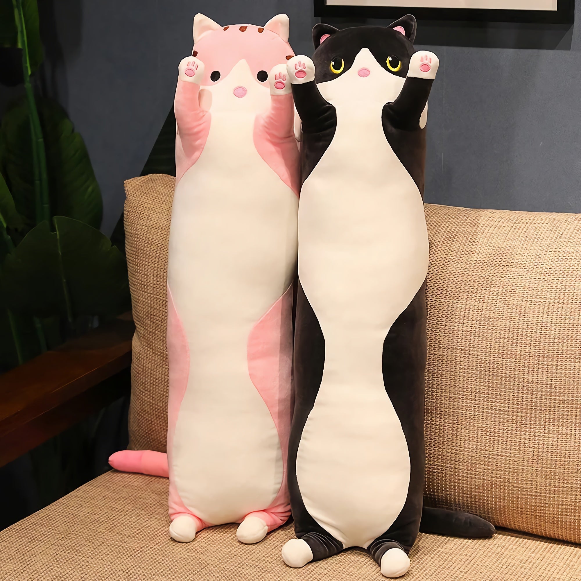 Paws Up! Looong Cat Plushies - Hops and Pops - Cute - Plushies - Kawaii - Cat Plush - Stuffed Animals