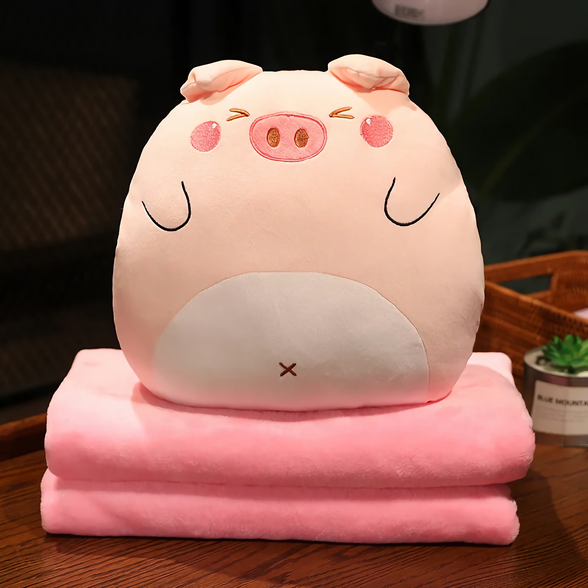 PillowPuff Snuggle Critter Blanket Plush Set - Hops and Pops - Cute - Plushies - Kawaii - Stuffed Animals