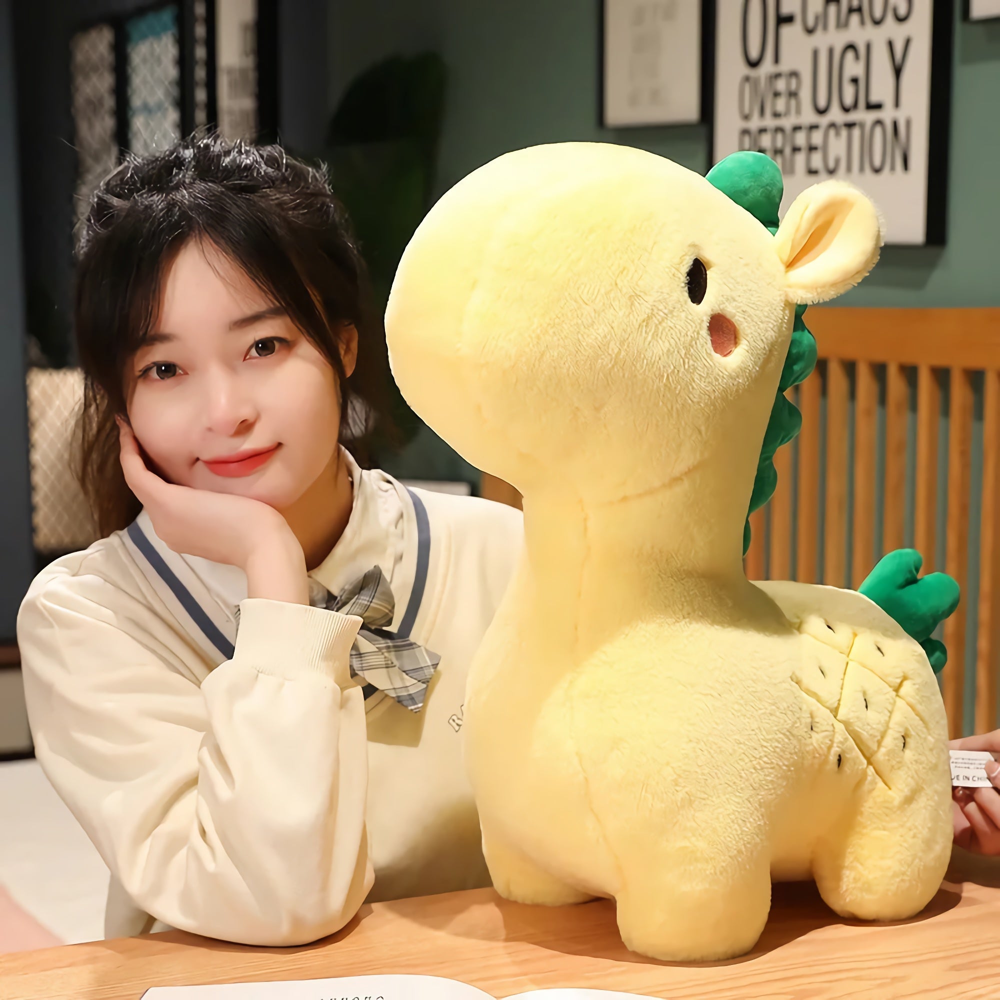 Pineapple Pufficorn, Tropical Unicorn Plush - Hops and Pops - Cute - Plushies - Kawaii - Unicorn Plush - Stuffed Animals