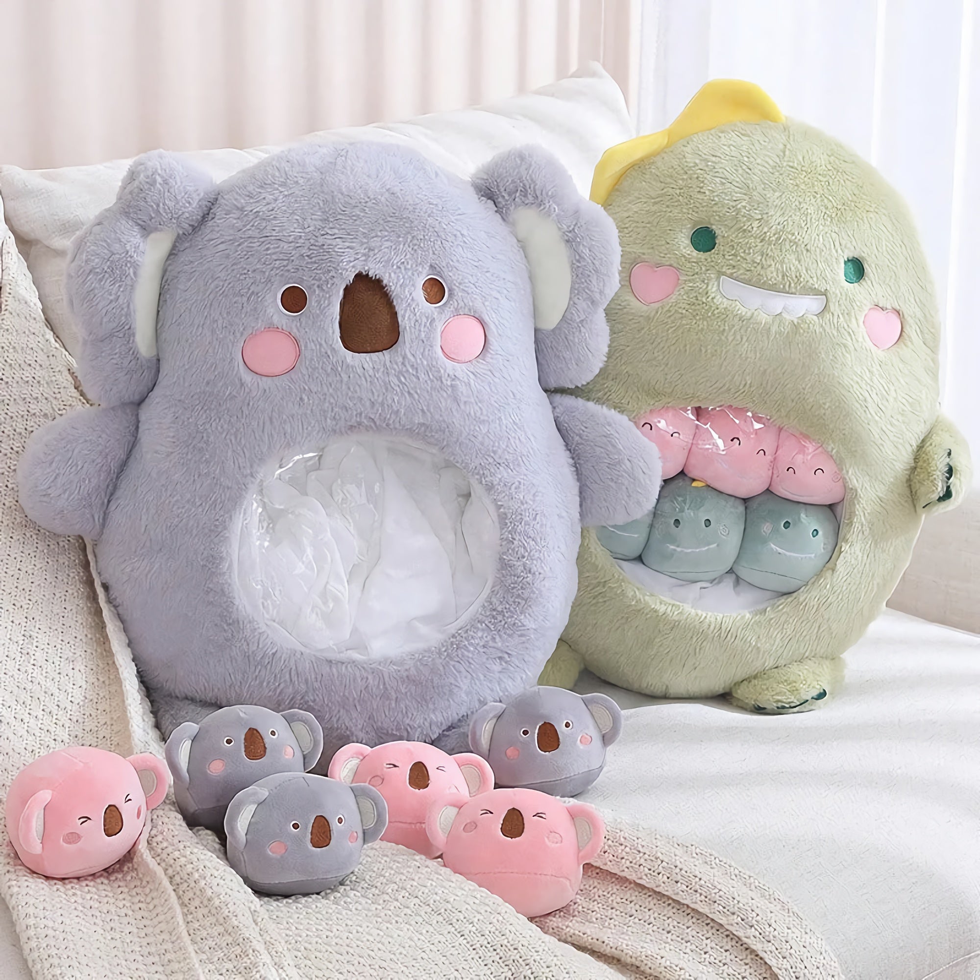 Pocket Pals Parade, Peekaboo Plush Set - Hops and Pops - Cute - Plushies - Kawaii - Theme: Kawaii/Cute