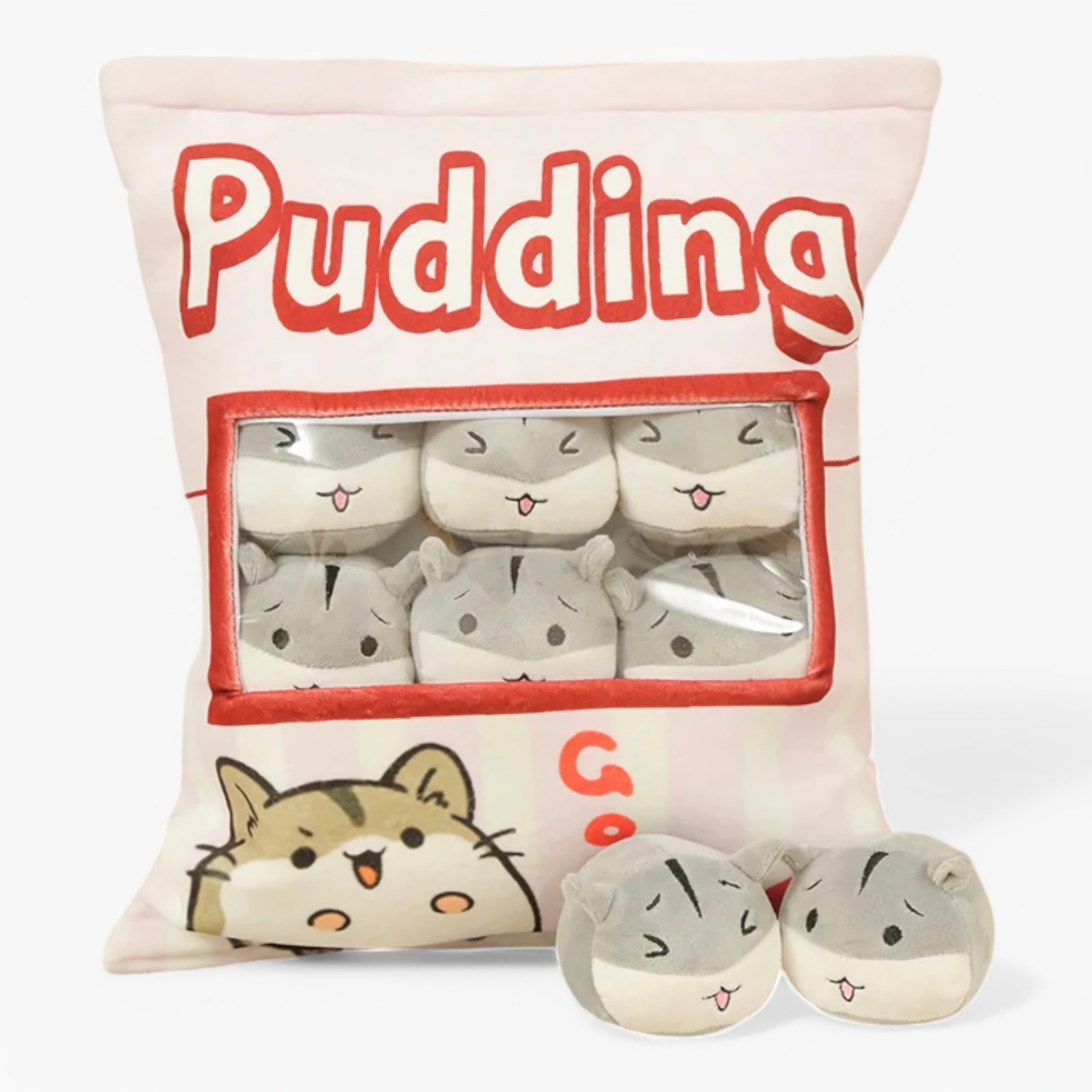 Pudding Puff Hamsters Peekaboo Plush Set - Hops and Pops - Cute - Plushies - Kawaii - Hamster Plush - Pet Animals Plush