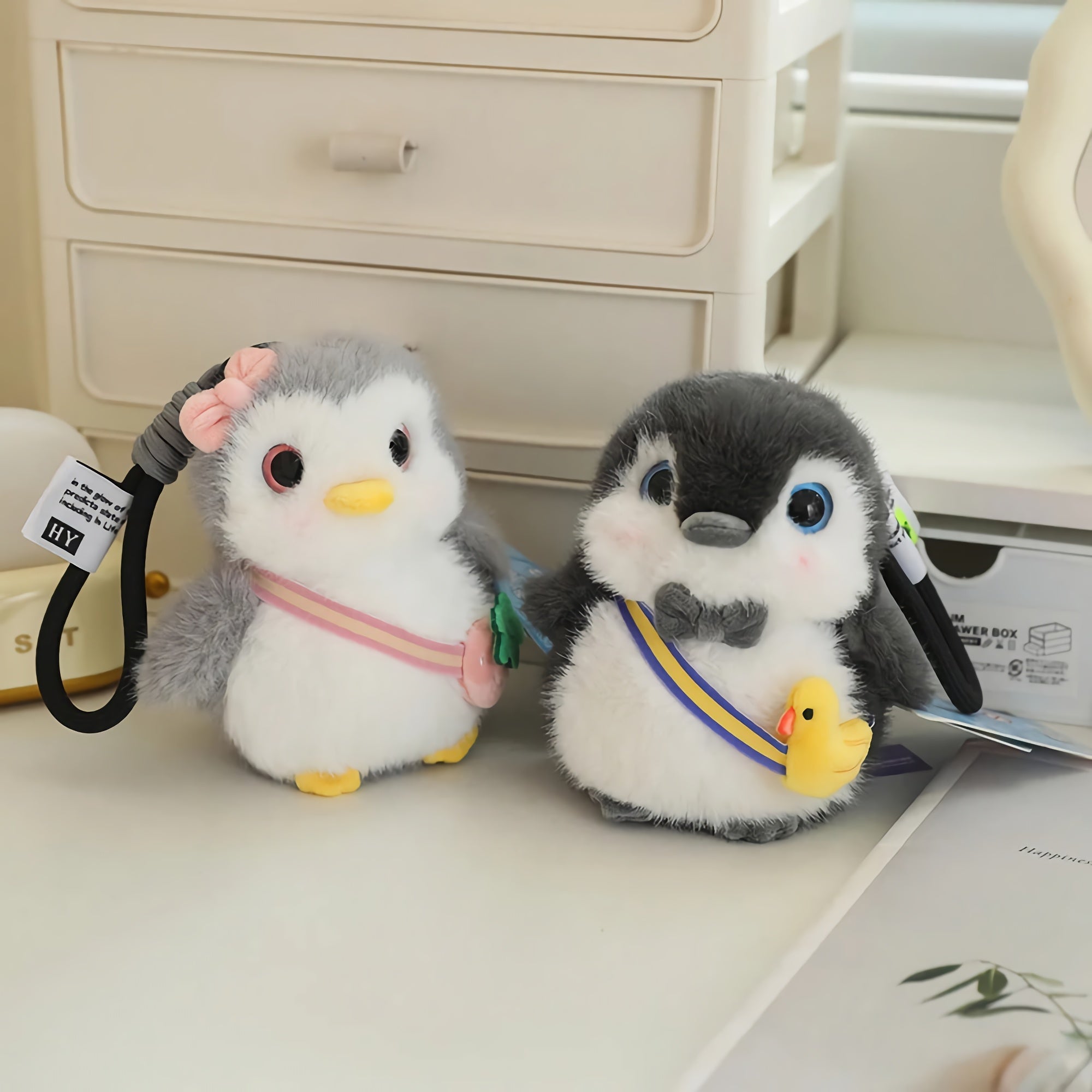 Puddle Pals Kawaii Penguin Plush - Hops and Pops - Cute - Plushies - Kawaii - Penguin Plush - Stuffed Animals