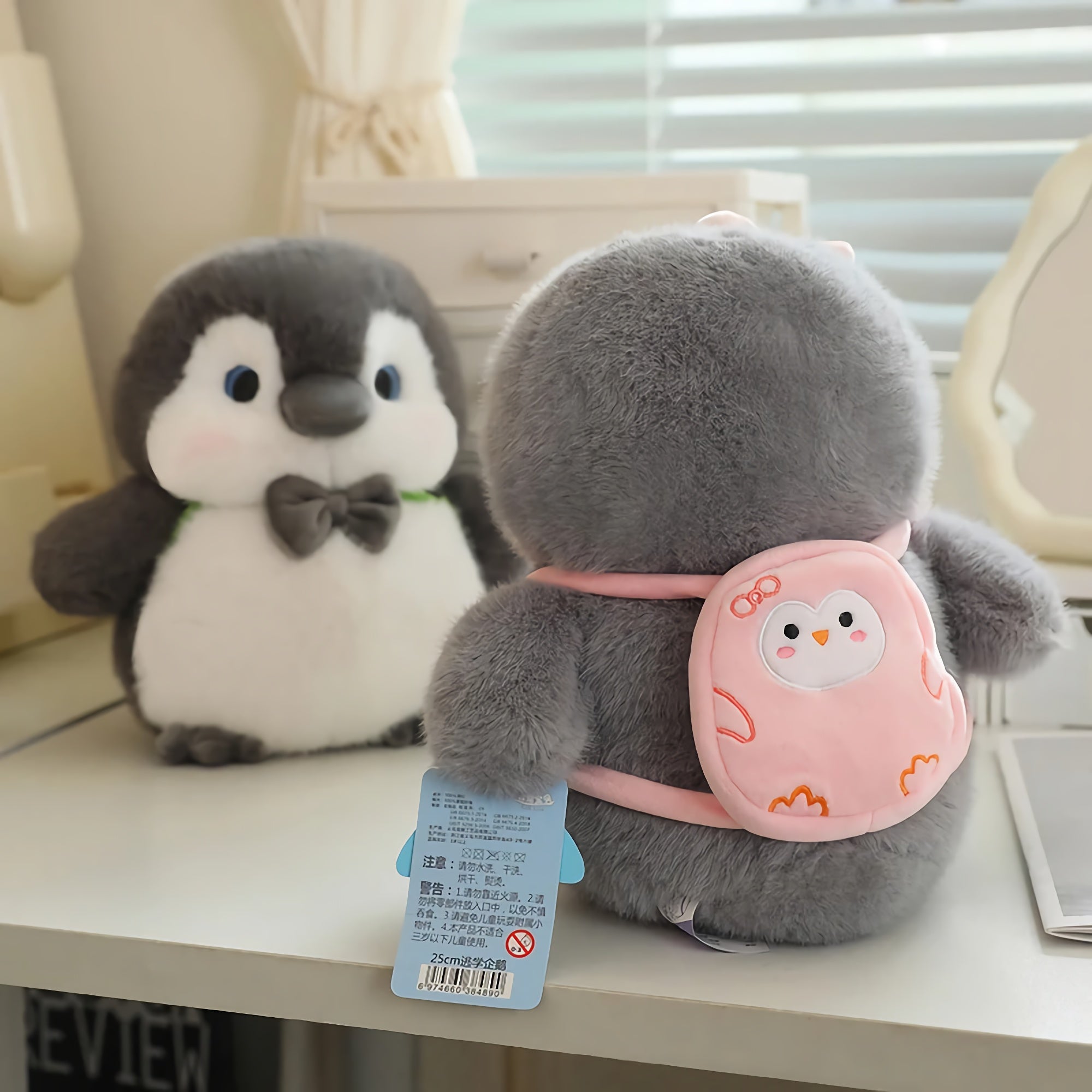 Puddle Pals Kawaii Penguin Plush - Hops and Pops - Cute - Plushies - Kawaii - Penguin Plush - Stuffed Animals