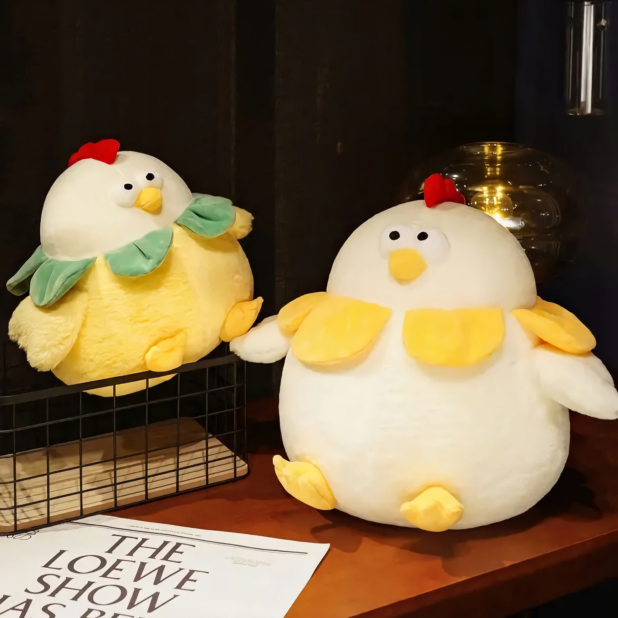 Puffy Poulet Adorable Chicken Plushie - Hops and Pops - Cute - Plushies - Kawaii - Chicken Plush - Stuffed Animals