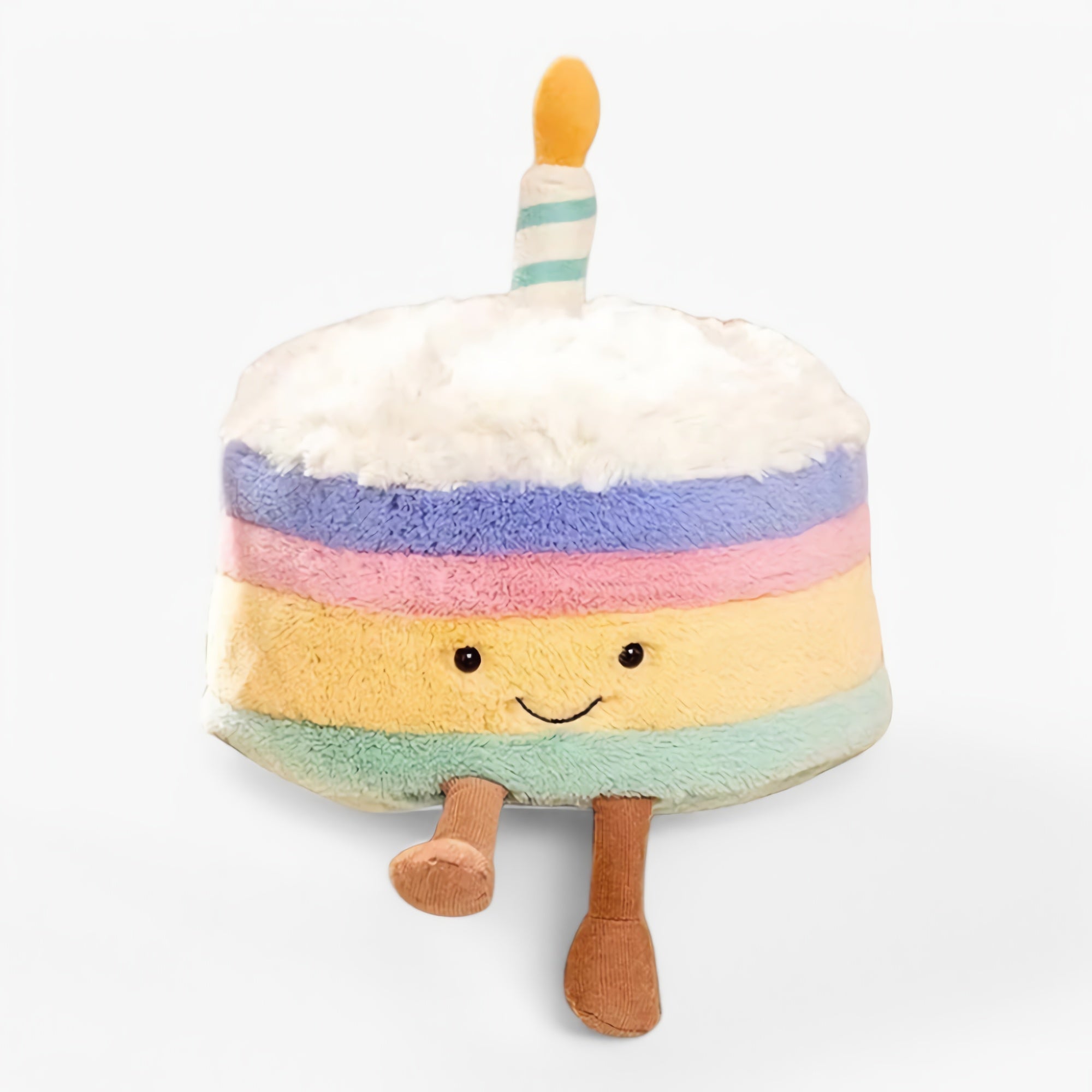 Rainbow Plush Cake - Hops and Pops - Cute - Plushies - Kawaii - Sitting Plush