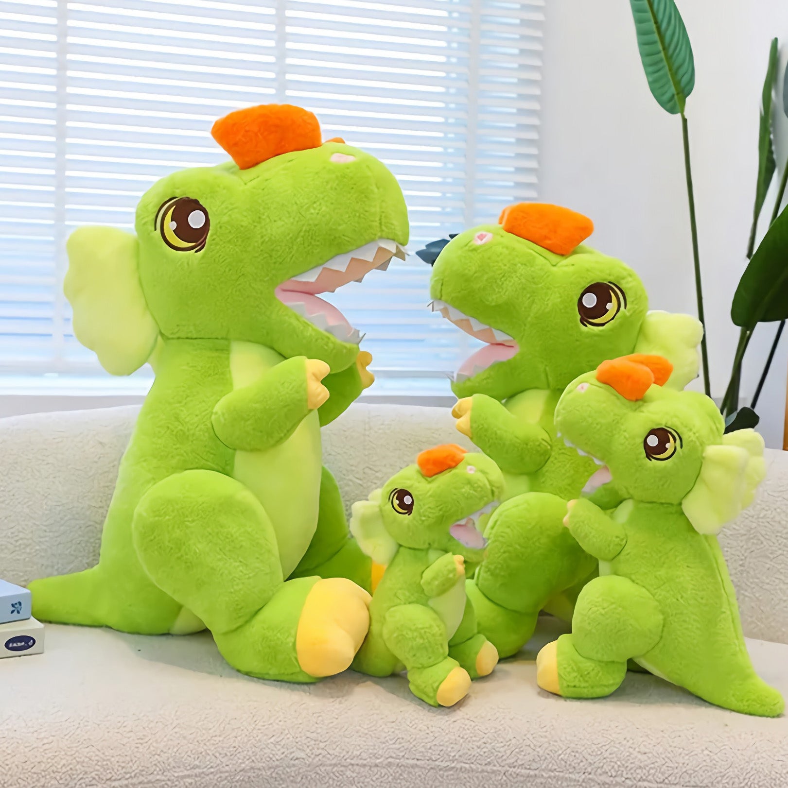 RoarPals Dinosaur Huggable Plushie - Hops and Pops - Cute - Plushies - Kawaii - Dinosaur Plush - Stuffed Animals
