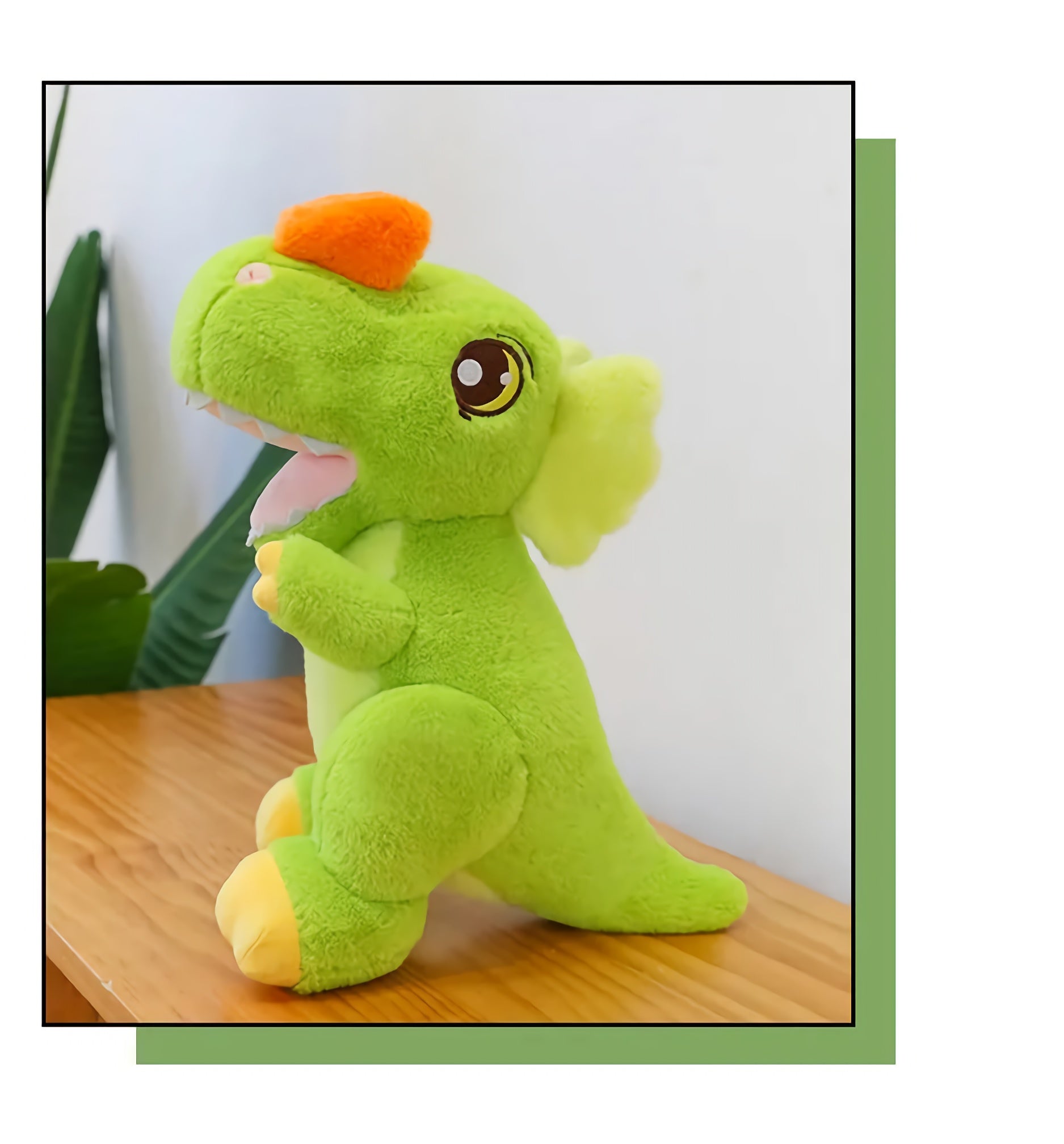 RoarPals Dinosaur Huggable Plushie - Hops and Pops - Cute - Plushies - Kawaii - Dinosaur Plush - Shape: Rectangular