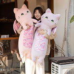Sakura Dream Cats Winged Plushies - Hops and Pops - Cute - Plushies - Kawaii - Cat Plush - Purple - Pink