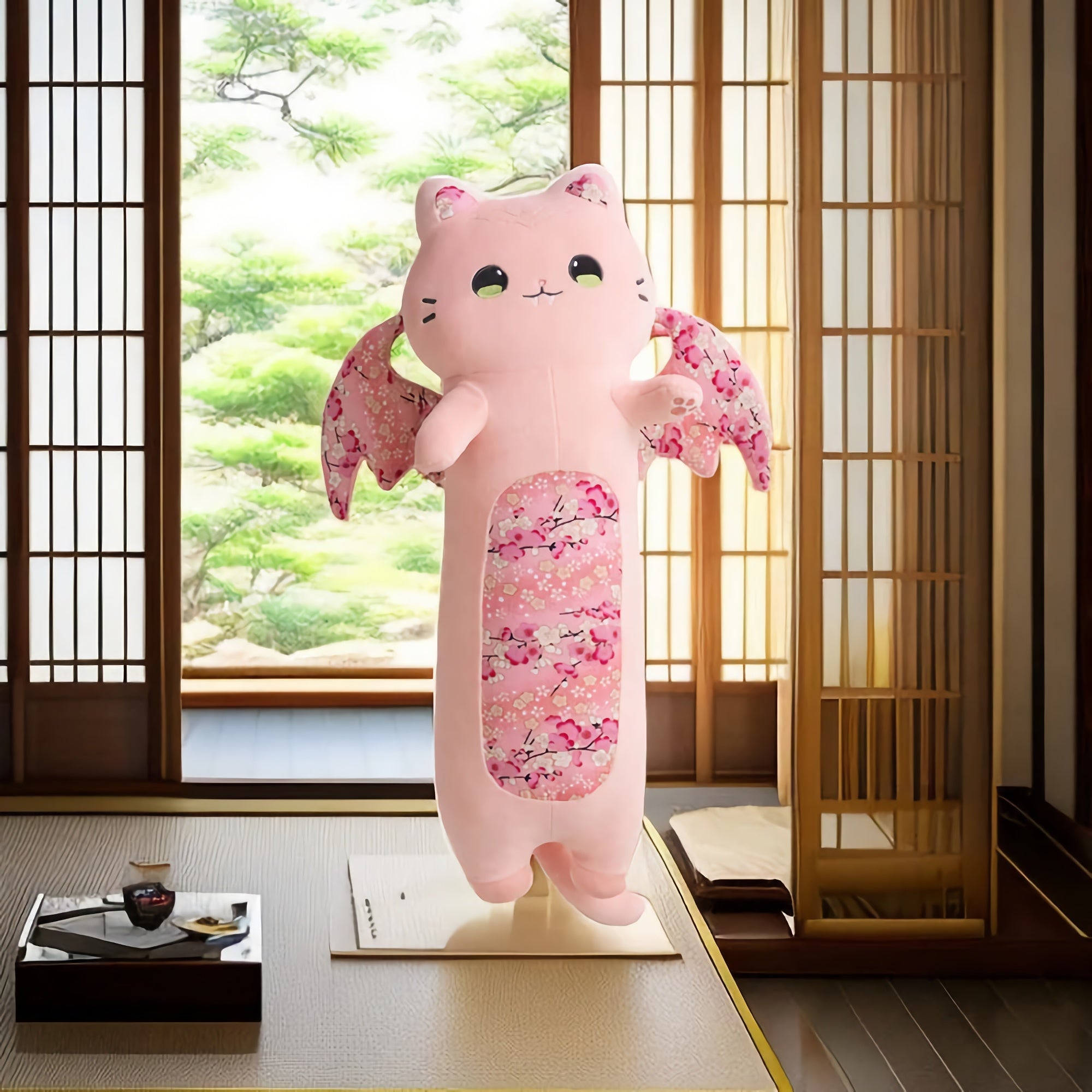 Sakura Dream Cats Winged Plushies - Hops and Pops - Cute - Plushies - Kawaii - Cat Plush - Stuffed Animals